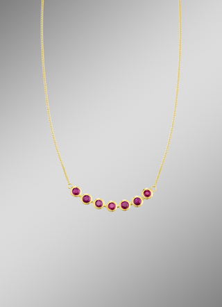 Halskette in Gold mit Rubin