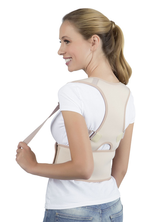Gesunder Rücken - Vitalmaxx Rückenstützgürtel für Sie und Ihn, in Größe 1 S/M (Taillenumfang 66–89 cm) bis 2 L/XL (Taillenumfang 91–114 cm), in Farbe CREME Ansicht 1