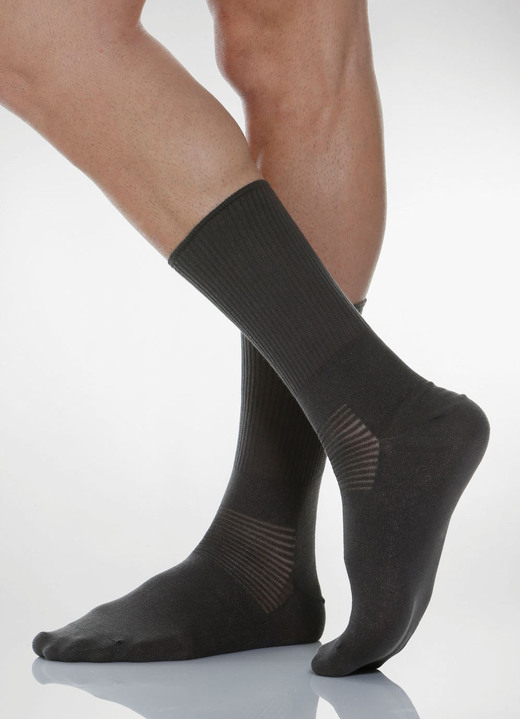 Gesundheitsstrümpfe - Diabetiker-Socken oder -Kniestrümpfe, in Größe L bis XL, in Farbe SCHWARZ, in Ausführung Socken Ansicht 6