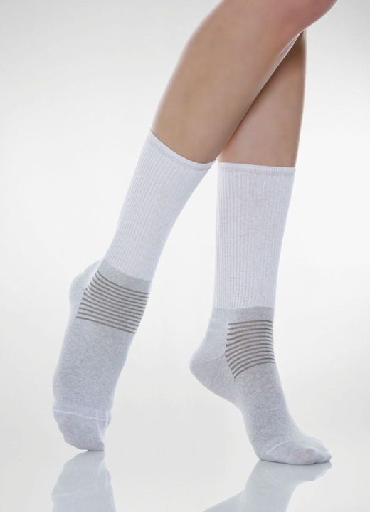Gesundheitsstrümpfe - Diabetiker-Socken oder -Kniestrümpfe Ansicht 3 Gesundheitsstrümpfe - Diabetiker-Socken oder -Kniestrümpfe, in Größe L bis XL, in Farbe MARINE, in Ausführung Kniestrümpfe Ansicht 3