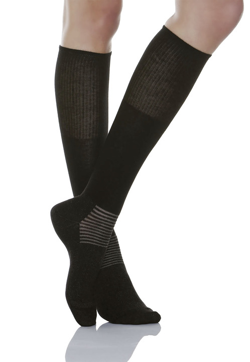 Gesundheitsstrümpfe - Diabetiker-Socken oder -Kniestrümpfe, in Größe L bis XL, in Farbe SCHWARZ, in Ausführung Socken Ansicht 3