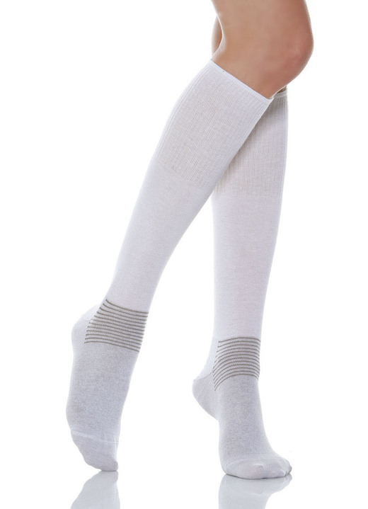 Gesundheitsstrümpfe - Diabetiker-Socken oder -Kniestrümpfe Ansicht 3 Gesundheitsstrümpfe - Diabetiker-Socken oder -Kniestrümpfe, in Größe L bis XL, in Farbe WEISS, in Ausführung Socken Ansicht 3