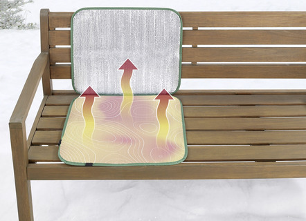 - Thermo Sitz- und Rückenkissen XL, in Farbe SILBER-GRÜN – Farbe SILBER-GRÜN – Ansicht 