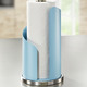 Haushaltshelfer - Rollenhalter – aus Edelstahl – Farbe BLAU Haushaltshelfer - Rollenhalter – aus Edelstahl, in Farbe BLAU