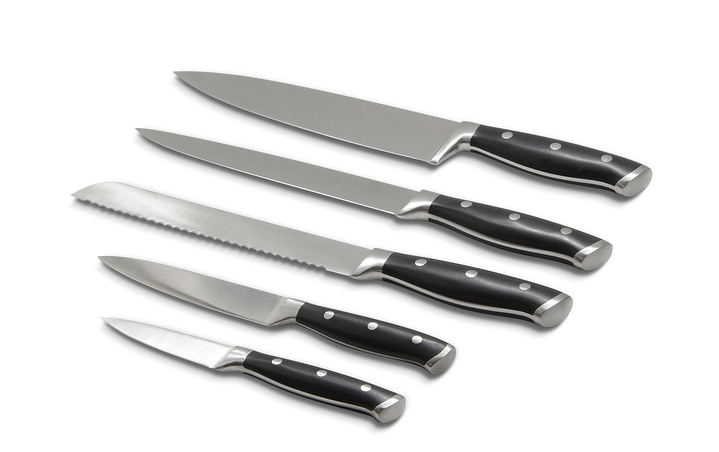 - Messerblock aus hochwertigem Akazienholz, in Farbe BRAUN-SCHWARZ Ansicht 2