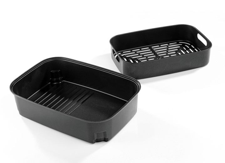 - Ein Muss für alle Grillfans: Multigrill mit Heißluft, in Farbe SCHWARZ-SILBER Ansicht 2