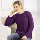 SALE - Pullover in Perlfang, in Größe 036 bis 052, in Farbe SALBEI – Farbe VIOLA – Ansicht 1