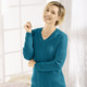 Pullover - Pullover mit Schurwolle – Farbe PETROL Pullover - Pullover mit Schurwolle, in Größe 038 bis 054, in Farbe ROSENQUARZ