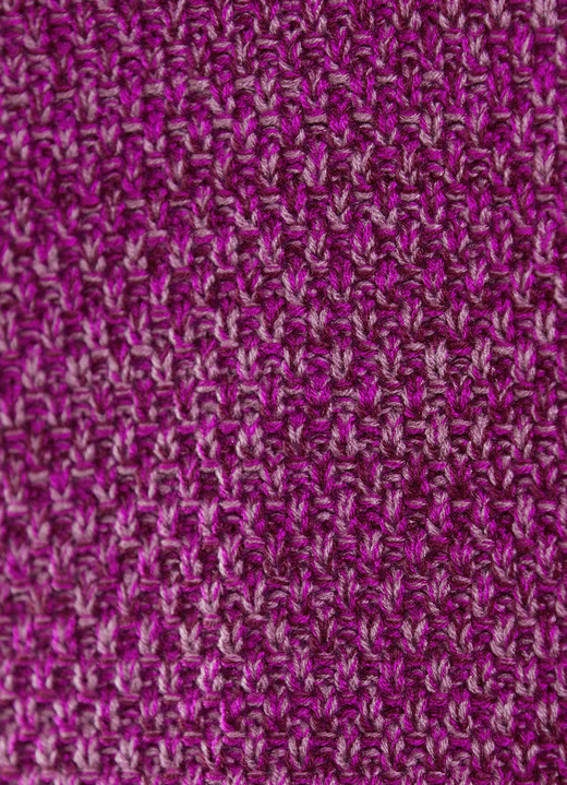 Strickjacken - Strickjacke aus Melangegarn, in Größe 036 bis 052, in Farbe BEERE MELIERT Ansicht 2