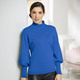 Langarm - Pima-Pullover in Feinstrick – Farbe MITTELBLAU Langarm - Pima-Pullover in Feinstrick, in Größe 036 bis 052, in Farbe JADEGRÜN