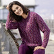 Pullover - Pullover aus hochwertigem Bouclégarn – Farbe MAGENTA-LILA-MULTICOLOR – Ansicht 1 Pullover - Pullover aus hochwertigem Bouclégarn, in Größe L(44/46) bis XXL(52/54), in Farbe MAGENTA-LILA-MULTICOLOR – Farbe MAGENTA-LILA-MULTICOLOR – Ansicht 1