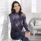 Langarm - Pullover in aufwendiger Melange-Optik, in Größe L(44/46) bis XS(32/34), in Farbe MARINE-MULTICOLOR – Farbe MARINE-MULTICOLOR – Ansicht 1