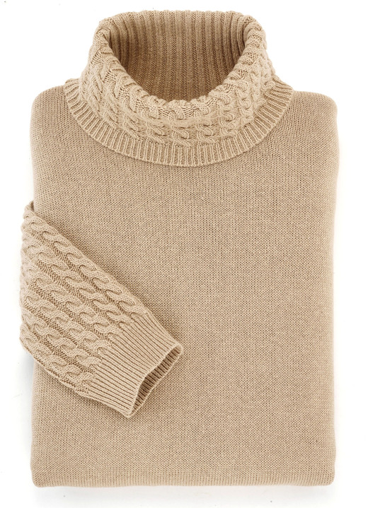- Pullover mit Kaschmir , in Größe 038 bis 052, in Farbe SAND Ansicht 2