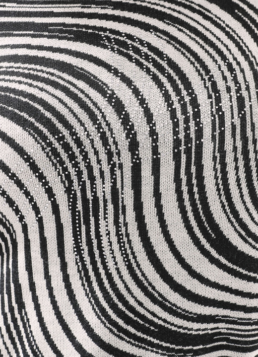 SALE - Tunika mit schwarzem Gürtel, in Größe 036 bis 040, in Farbe TAUPE-SCHWARZ Ansicht 3