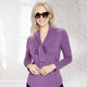 Shirts - Shirtbluse mit durchgehender Knopfleiste in 2 Farben, in Größe 038 bis 052, in Farbe MAUVE – Farbe MAUVE – Ansicht 2