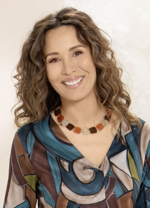 Halsketten - Halskette, in Farbe BRAUN-BEIGE-ORANGE Ansicht 2