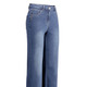 Hosen - Jeans mit angesagtem Fransensaum – Farbe JEANSBLAU – Ansicht 1 Hosen - Jeans mit angesagtem Fransensaum, in Größe 017 bis 050, in Farbe DUNKELBLAU – Farbe JEANSBLAU – Ansicht 1
