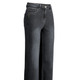 Hosen - Jeans mit angesagtem Fransensaum – Farbe SCHWARZ – Ansicht 1 Hosen - Jeans mit angesagtem Fransensaum, in Größe 017 bis 050, in Farbe DUNKELBLAU – Farbe SCHWARZ – Ansicht 1