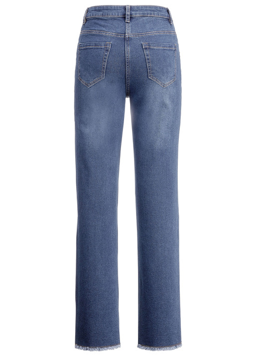 Hosen - Jeans mit angesagtem Fransensaum Ansicht 13 Hosen - Jeans mit angesagtem Fransensaum, in Größe 017 bis 050, in Farbe DUNKELBLAU Ansicht 13