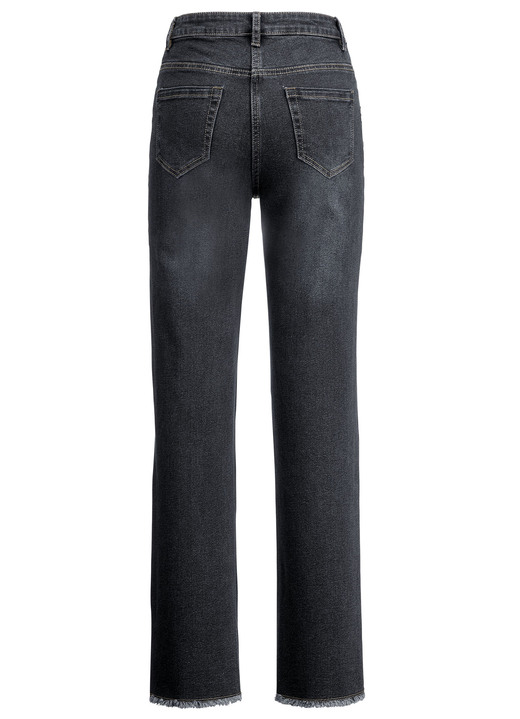 Hosen - Jeans mit angesagtem Fransensaum Ansicht 8 Hosen - Jeans mit angesagtem Fransensaum, in Größe 017 bis 050, in Farbe DUNKELBLAU Ansicht 8
