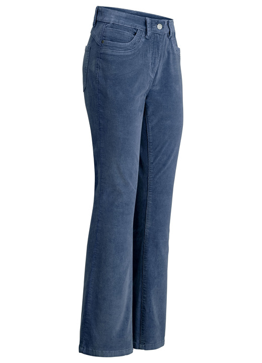 Hosen - Cordhose in trendiger Bootcut-Form, in Größe 017 bis 050, in Farbe MESSING Ansicht 11