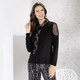 Blusen & Tuniken - Shirt-Tunika mit Netz-Einsatz – Farbe SCHWARZ – Ansicht 1 Blusen & Tuniken - Shirt-Tunika mit Netz-Einsatz, in Größe 036 bis 052, in Farbe SCHWARZ – Farbe SCHWARZ – Ansicht 1