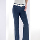 Jeans - Magic-Jeans mit modisch weiterem Beinverlauf – Farbe JEANSBLAU – Ansicht 3 Jeans - Magic-Jeans mit modisch weiterem Beinverlauf, in Größe 017 bis 088, in Farbe BORDEAUX – Farbe JEANSBLAU – Ansicht 3