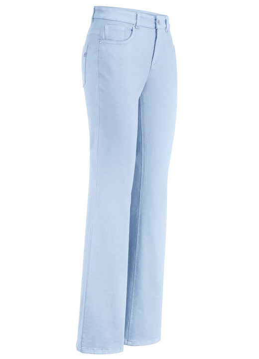 Jeans - Magic-Jeans mit modisch weiterem Beinverlauf Jeans - Magic-Jeans mit modisch weiterem Beinverlauf, in Größe 017 bis 088, in Farbe HELLBLAU
