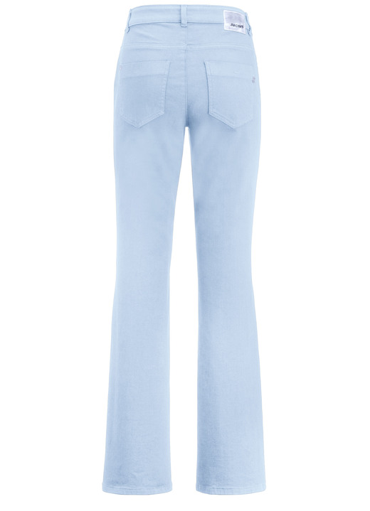 Jeans - Magic-Jeans mit modisch weiterem Beinverlauf Ansicht 22 Jeans - Magic-Jeans mit modisch weiterem Beinverlauf, in Größe 017 bis 088, in Farbe BORDEAUX Ansicht 22