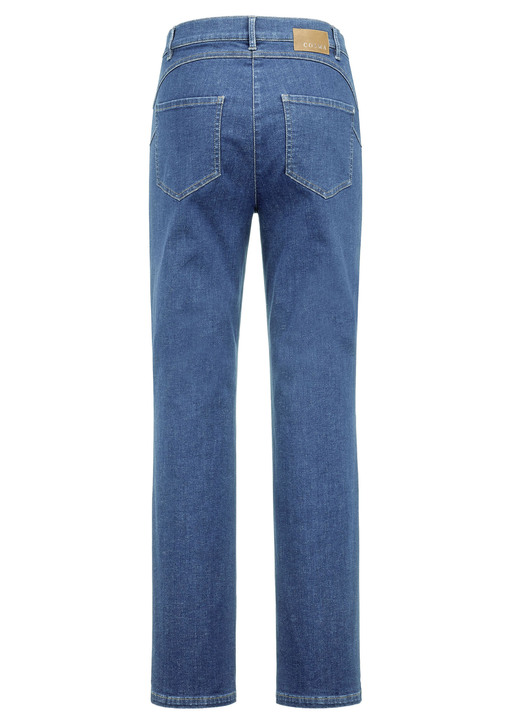 - Hochelastische, figurformende Jeans, in Größe 018 bis 235, in Farbe JEANSBLAU Ansicht 2