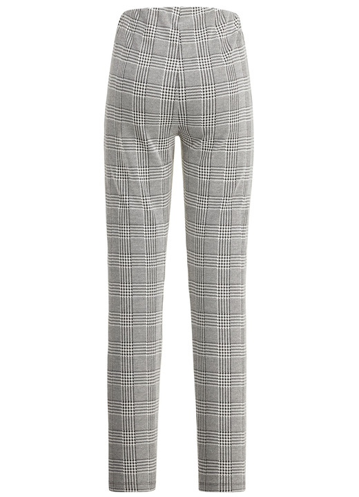 - Hose mit Glencheck-Dessinierung, in Größe 017 bis 052, in Farbe SCHWARZ-ECRU Ansicht 2