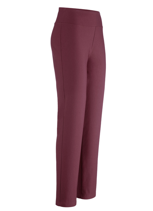 Hosen - Hose mit angenehm wärmender Innenseite, in Größe 017 bis 052, in Farbe BORDEAUX Ansicht 1