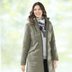 Jacken & Mäntel - Kurzmantel mit Peach-Touch-Effekt – Farbe KHAKI – Ansicht 1 Jacken & Mäntel - Kurzmantel mit Peach-Touch-Effekt, in Größe 036 bis 054, in Farbe KHAKI – Farbe KHAKI – Ansicht 1