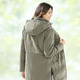 Jacken & Mäntel - Kurzmantel mit Peach-Touch-Effekt – Farbe KHAKI – Ansicht 2 Jacken & Mäntel - Kurzmantel mit Peach-Touch-Effekt, in Größe 036 bis 054, in Farbe KHAKI – Farbe KHAKI – Ansicht 2