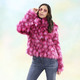 Kunstpelzjacken - Kurzjacke mit hohem Kuschelfaktor, in Größe 034 bis 050, in Farbe PINK-BEERE-CREME – Farbe PINK-BEERE-CREME – Ansicht 1