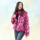 Kunstpelzjacken - Kurzjacke mit hohem Kuschelfaktor, in Größe 034 bis 050, in Farbe PINK-BEERE-CREME – Farbe PINK-BEERE-CREME – Ansicht 3