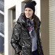Winterjacken - Funktionsjacke mit reflektierendem Print, in Größe 034 bis 052, in Farbe SCHWARZ – Farbe SCHWARZ – Ansicht 3