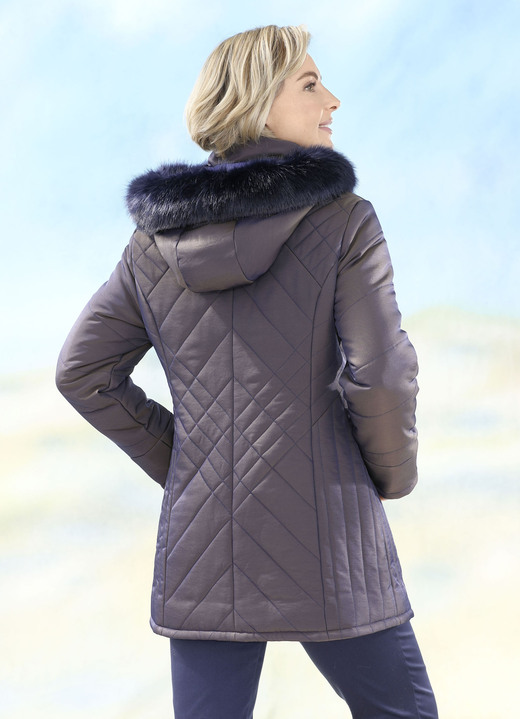 Jacken & Mäntel - Jacke mit saphirblauem Schimmer Ansicht 2 Jacken & Mäntel - Jacke mit saphirblauem Schimmer, in Größe 038 bis 052, in Farbe BRAUN / SAPHIR Ansicht 2