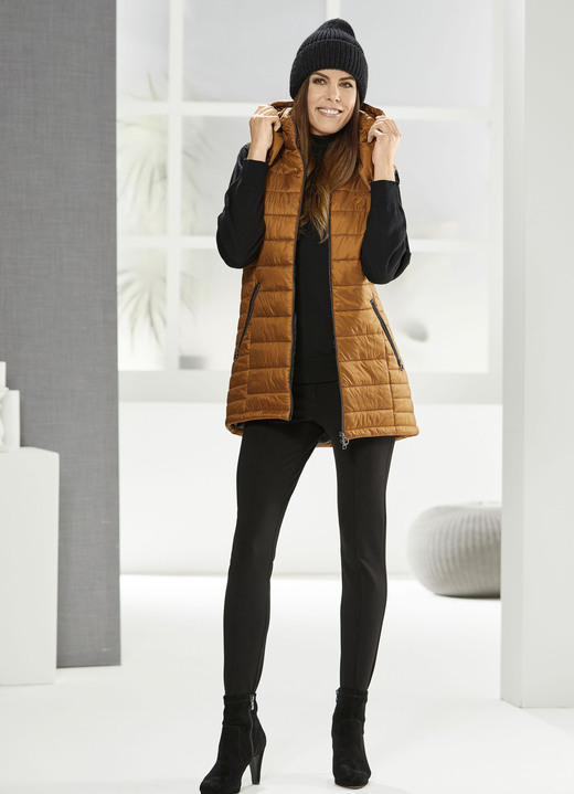 Winterjacken - Weste mit 2-Wege-Reißverschluss Ansicht 3 Winterjacken - Weste mit 2-Wege-Reißverschluss, in Größe 036 bis 052, in Farbe MANDEL Ansicht 3