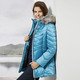 Winterjacken - Jacke mit abnehmbarem Kunstpelz-Besatz, in Größe 036 bis 052, in Farbe AQUAMARIN – Farbe AQUAMARIN – Ansicht 3