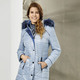 - Longjacke mit jeansblauem Zierstepp, in Größe 019 bis 054, in Farbe HELLBLAU – Farbe HELLBLAU – Ansicht 1