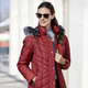 Jacken & Mäntel - Jacke mit abnehmbarem Kunstpelz-Besatz – Farbe GRANATROT – Ansicht 1 Jacken & Mäntel - Jacke mit abnehmbarem Kunstpelz-Besatz, in Größe 036 bis 054, in Farbe GRANATROT – Farbe GRANATROT – Ansicht 1