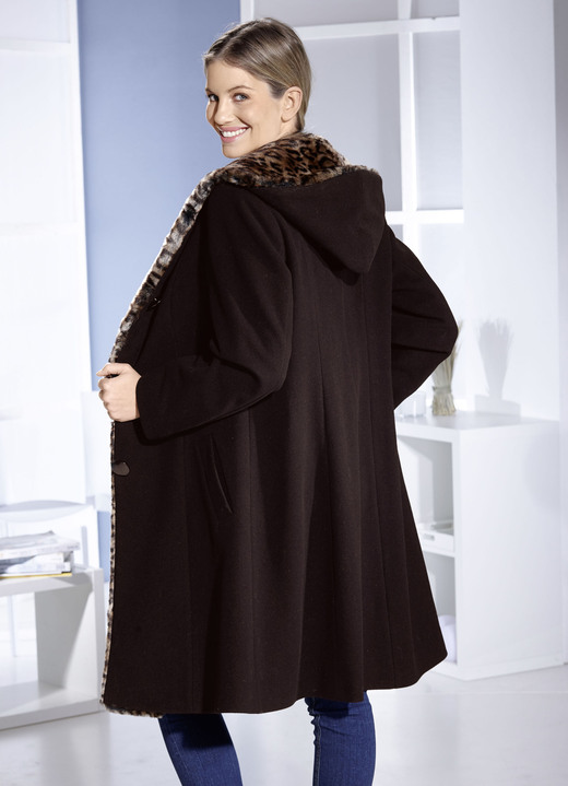 Jacken & Mäntel - Mantel mit Knopfleiste Ansicht 2 Jacken & Mäntel - Mantel mit Knopfleiste, in Größe 038 bis 056, in Farbe DUNKELBRAUN Ansicht 2