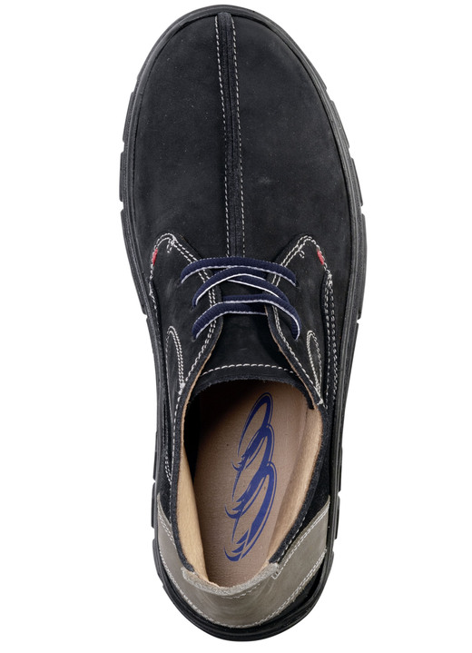 Stiefeletten - Schnür-Boot aus Nubukleder, in Größe 040 bis 046, in Farbe BRAUN-SCHWARZ Ansicht 5