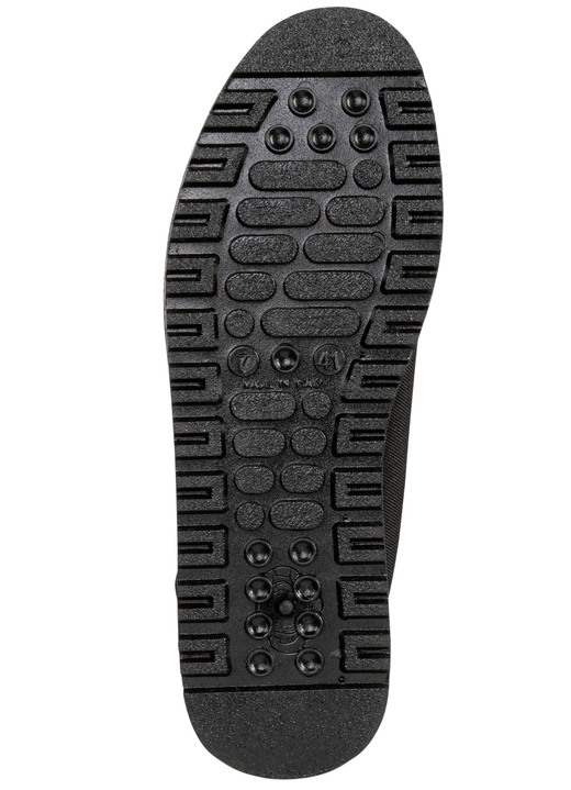 Stiefeletten - Stiefelette mit Frontreißverschluss, in Größe 040 bis 046, in Farbe SCHWARZ Ansicht 3