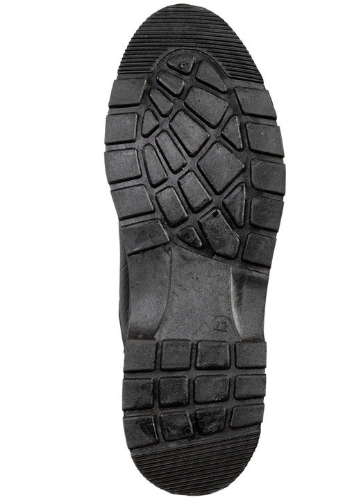 - Stiefelette mit Knitter-Struktur, in Größe 040 bis 046, in Farbe SCHWARZ Ansicht 3