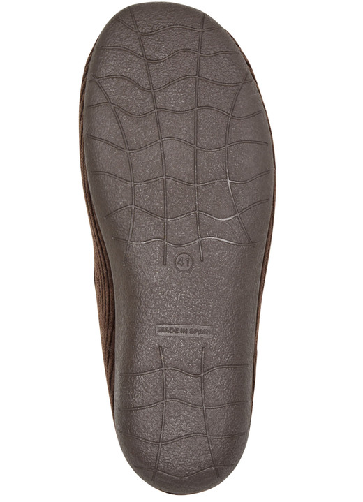Hausschuhe - Textil-Hausschuh in Cord-Optik, in Größe 040 bis 046, in Farbe MARINE Ansicht 6