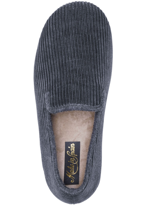 Hausschuhe - Textil-Hausschuh in Cord-Optik Ansicht 8 Hausschuhe - Textil-Hausschuh in Cord-Optik, in Größe 040 bis 046, in Farbe MARINE Ansicht 8