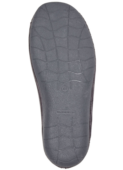 Hausschuhe - Textil-Hausschuh in Cord-Optik, in Größe 040 bis 046, in Farbe MARINE Ansicht 9