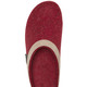 - Laurina Wollfilz-Pantoffel mit Velours-Besatz, in Größe 036 bis 042, in Farbe GRANATROT – Farbe GRANATROT – Ansicht 2